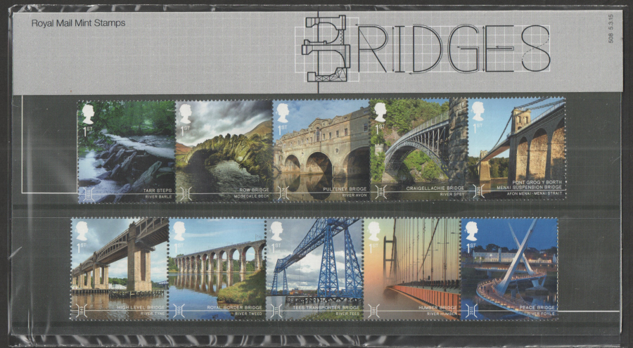 (image for) 2015 Bridges Royal Mail Presentation Pack 508 - Click Image to Close